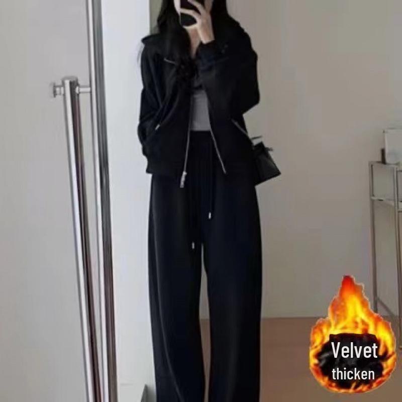 

Комплект из тонкого свитера и брюк осень/зима 2024 г.: Серия Casual Salt XL for 120-130 jin