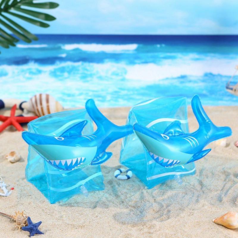 

Нарукавники для плавания для детей, мультяшные плавательные принадлежности, плавательные браслеты для бассейна, надувной плавательный обруч для мальчиков и девочек 20*16*15cm синий