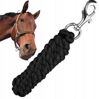 York Meg BLACK Lead Rope for Alpaca, Snap Hook, 220cm - COMFORTABLE