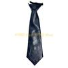 49MD Harajuku Tie Women Men Student Uniform Faux Leather Color Pre Tied Necktie