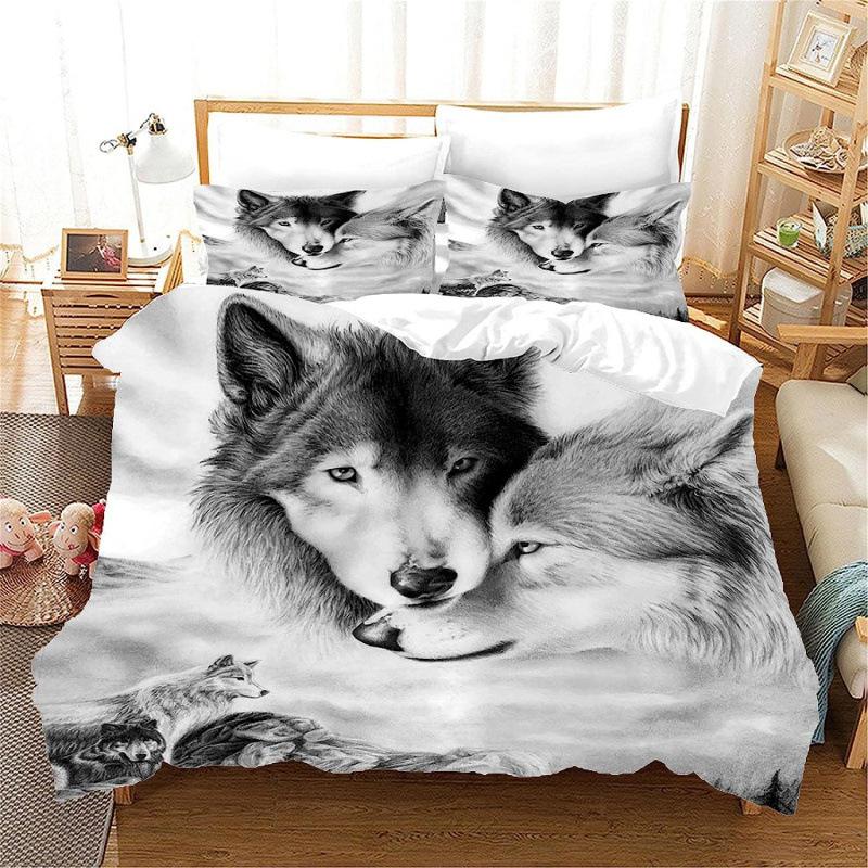 Bedding Three-Piece Digital Printing Home Textile Quilt Cover Bed Sheet