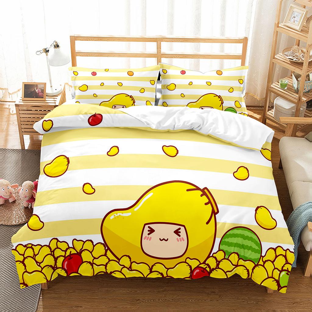 Comforter Mango Fresh Fruit Pattern Comforter For Kids Teens Adults Bedding Set King Queen Twin Size With