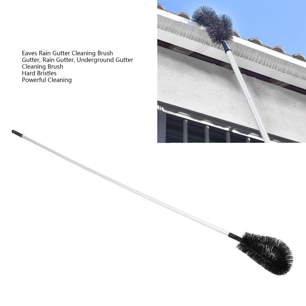 High Efficiency Roofing Cleaning Brush Adjustable Rain Gutter Cleaner  Gutter Clean Out