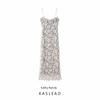 Kaslead New Arrival Women's Clothing Fashion Style Fashion Silm Lace Bandage Slit Sling Dress