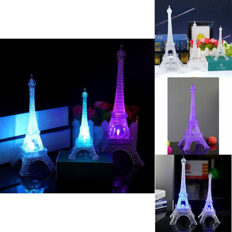 Eiffel Tower Led Night Light With Color Changing Glow For Home Decor