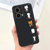 Animals Painting Phone Case For Motorola Moto G85 MotoG85 / Motorola G 85 Back Cover Panda Rabbit Cat Funda Bumper Soft Silicone