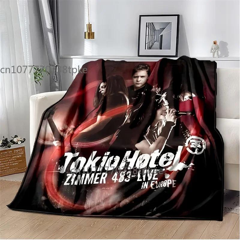 Tokio Hotel Band Music Blankets, Fashion Throw Blanket,for Bedroom Living Room Sofa Bed Office Car, Brithday Gift,Decke