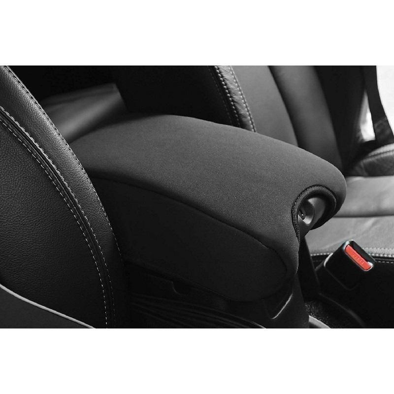 Car Armrest Center Console Lid Leather Armrest Cover Pad Mat Replacement for Jeep Wrangler JK 2011 2012 2013 2014 2015- 2017