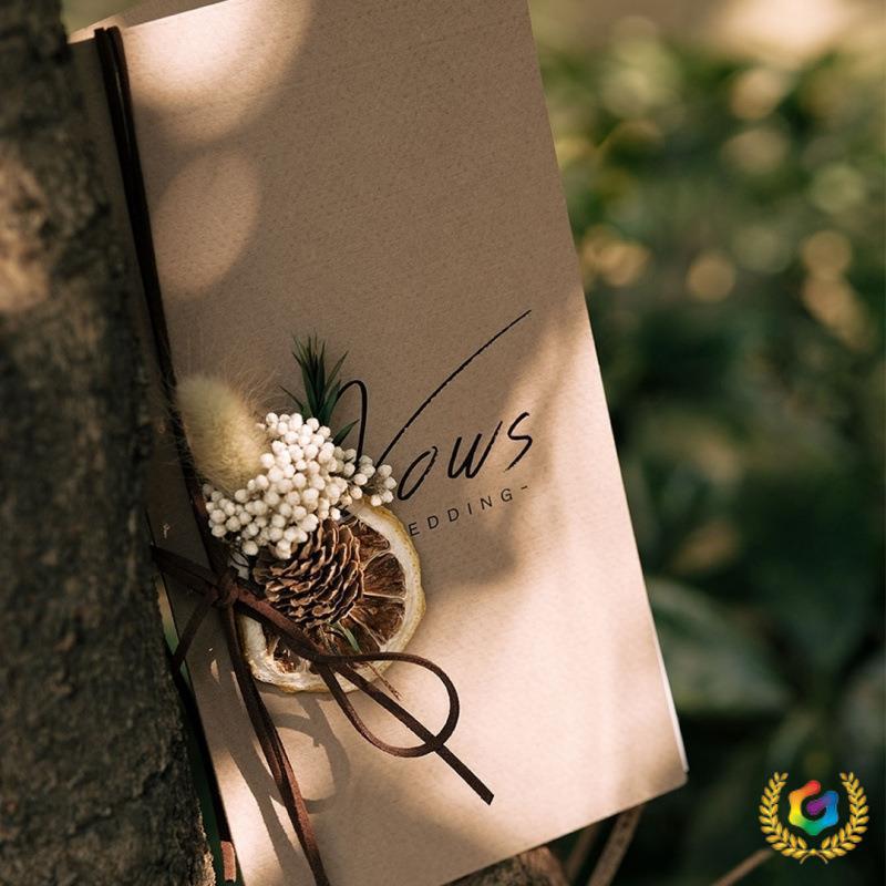 Wedding Vow Booklet: Bride and Parents' Speech Cards