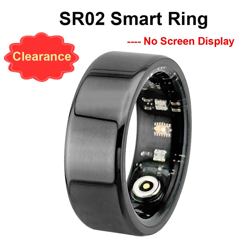 Smart Ring Men Women LED Display Screen Health Tracking Ring Monitor Multi Sports Modes Fitness Ring Gift for Android Ios 9