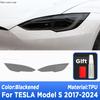 For TESLA Model S 2017-2024 Car Exterior Headlight Anti-scratch TPU PPF Protective film Anti-scratch Repair film Accessories