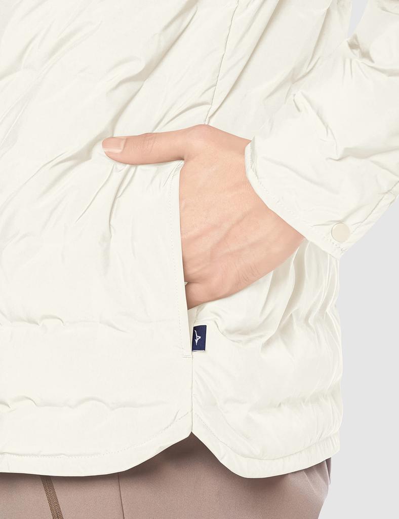 Mizuno Stitchless Down Shirt for Outdoor Mountain and Cold Weather Pristine Size M to by Men's Activities, Trekking, Climbing, Protection, White, (Go