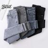High-waist Jeans Women Winter Plush High Waist Thick Velvet Lined Slim Fit Pencil Pants Straight