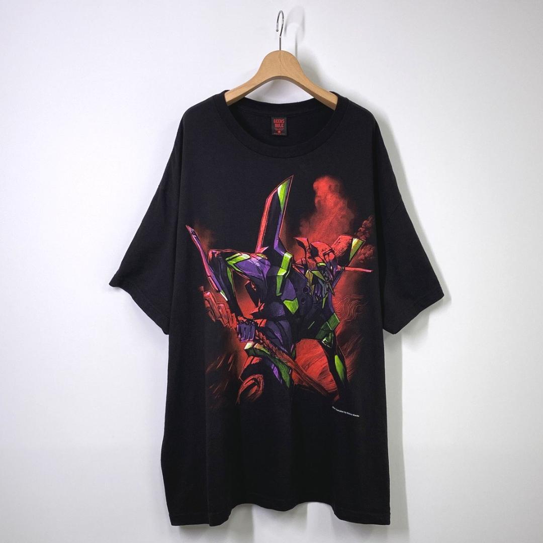 

[USED] Geeks Rule Evangelion T-shirt XXL size black Unit 01