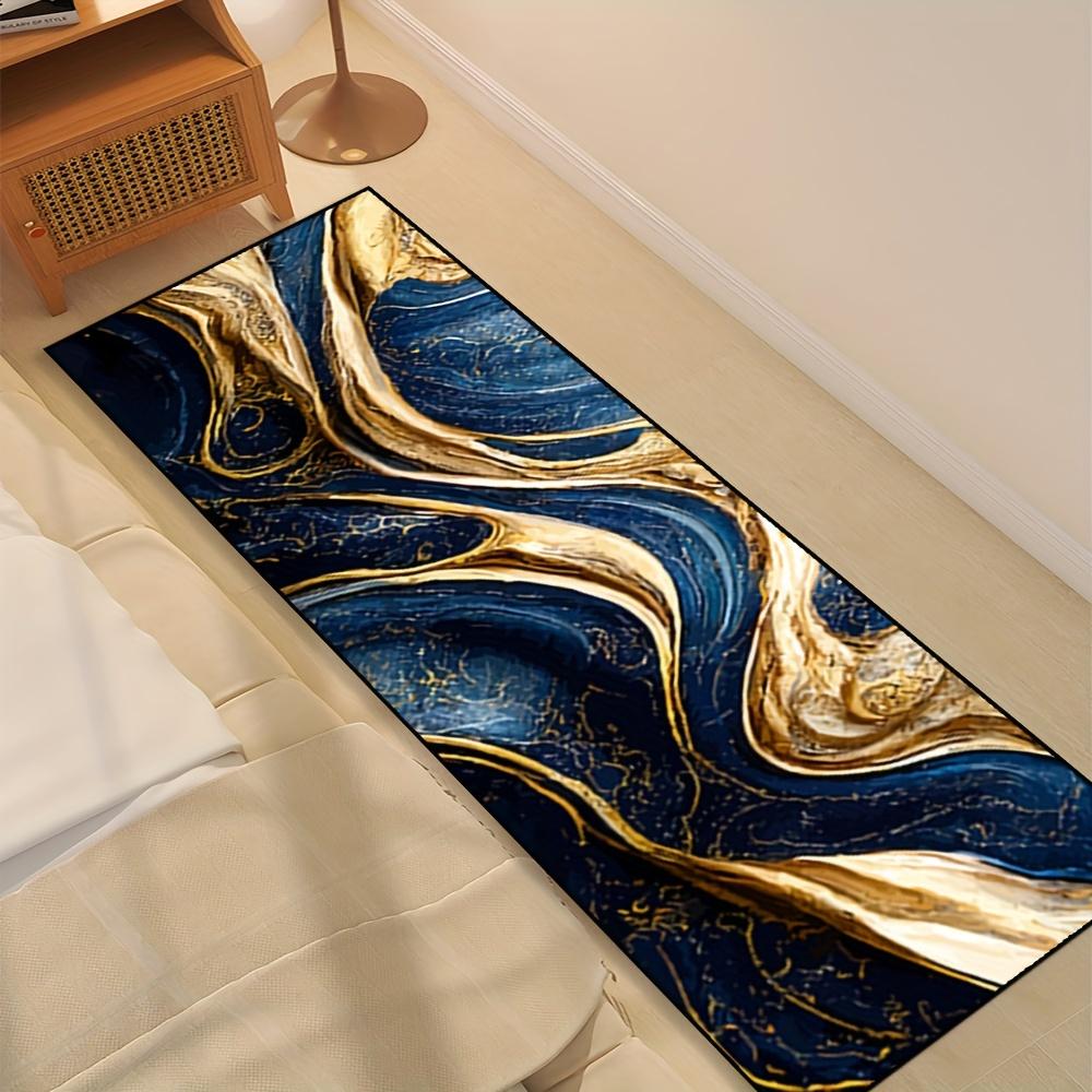 

Abstract Print Kitchen Rug, Non-Slip Cushioned Comfort Standing Mat, Heavy Duty Floor Carpet for Home Sink Laundry Room, 1PC 40x120cm