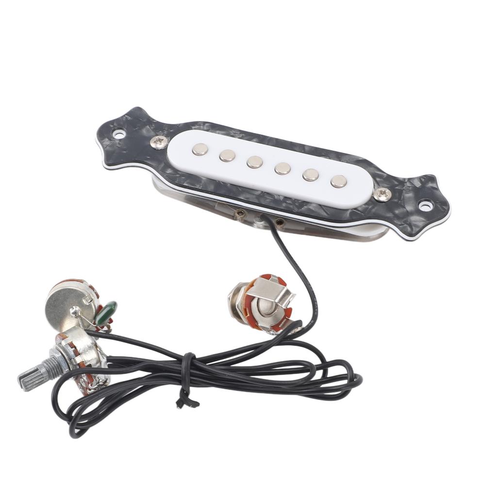 6 String Single Coil Pickup Prewired Electric Guitar Pickup Replacement with Volume and Tone