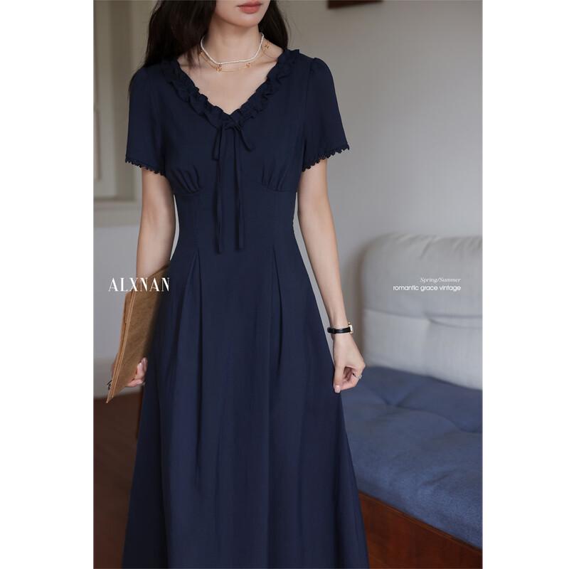 Women's French Style Slim-Waist Summer Dress