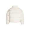 Puma Classics Oversized Puffer Jacket Solid Color High Neck Zipper Short Sleeve Down Jacket Women jackets White 621693-66