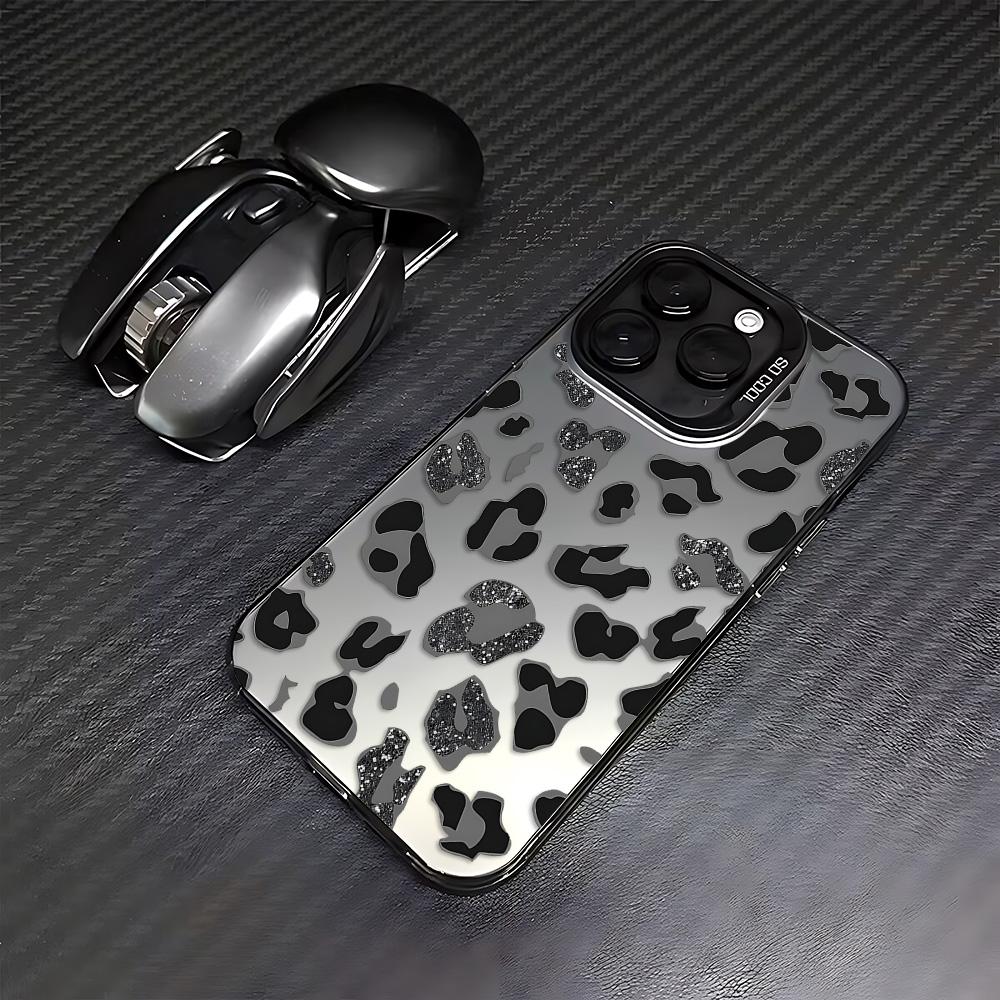 Shiny colorful leopard print Phone Case For Tecno Pova Spark Go 30C 20 7 Pova 6 Camon 40 30S 20 itel P36 A48 S23 Pro 4G 5G Cover