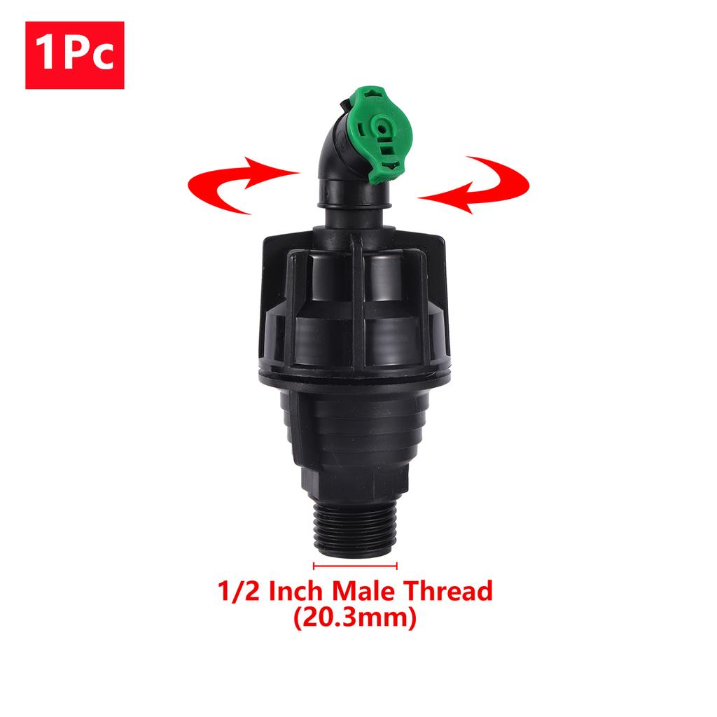 1/2" Male Thread Sprinkler Head 360 Degree Rotation Large-Area Automatic Garden Orchard Lawn Irrigation Watering Nozzle Device