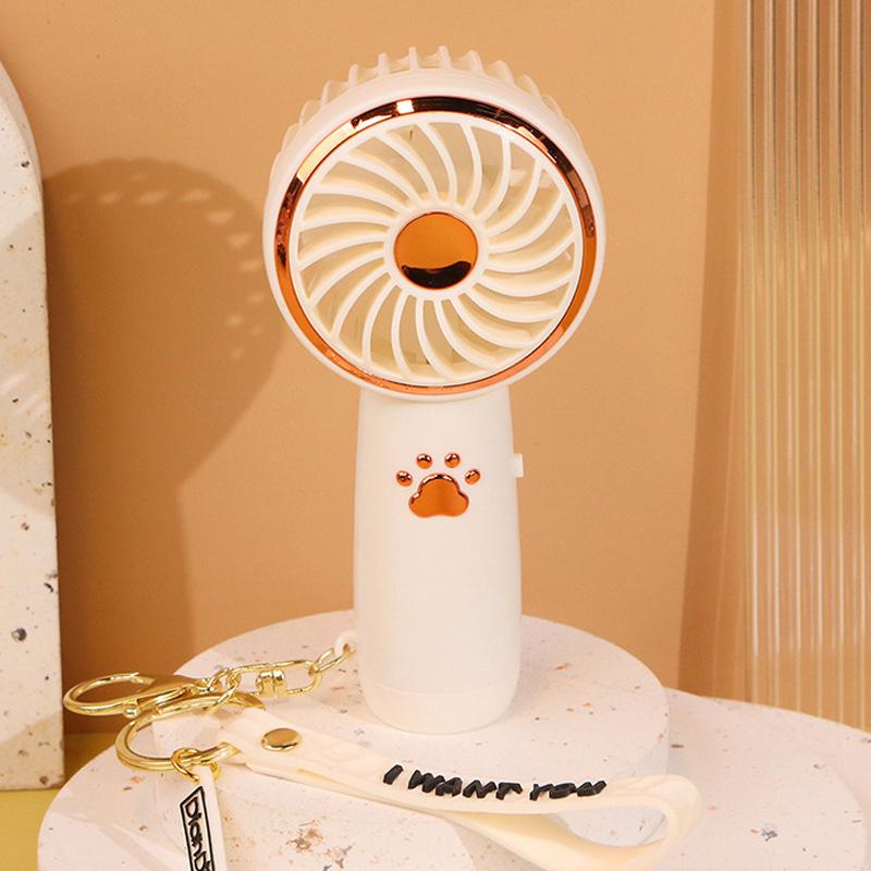 Summer Mini Fan Cute Cartoon Portable Charging Usb Handheld Fan Student Outdoor Fan Cooling Electric Fan Outdoor Fans