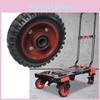 Flat Cart Rubber Universal Wheel Silent Swivel Casters Tools Equipment Durable