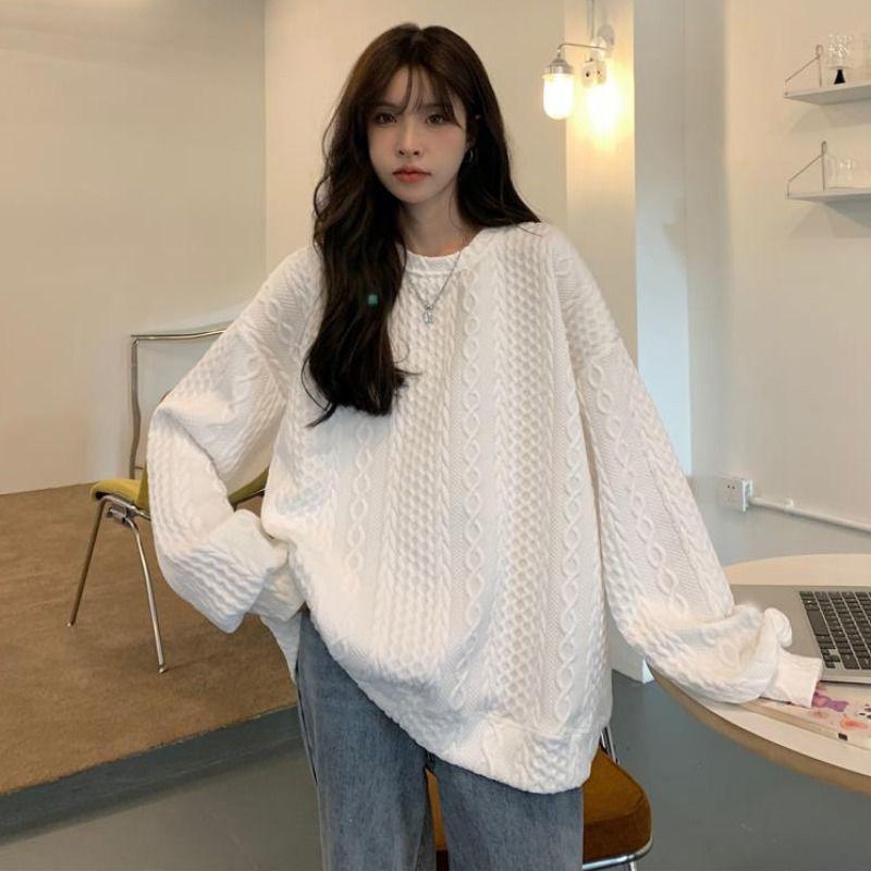 Design Hoodie Women Niche Spring Loose Korean Hoodless Jacket Top