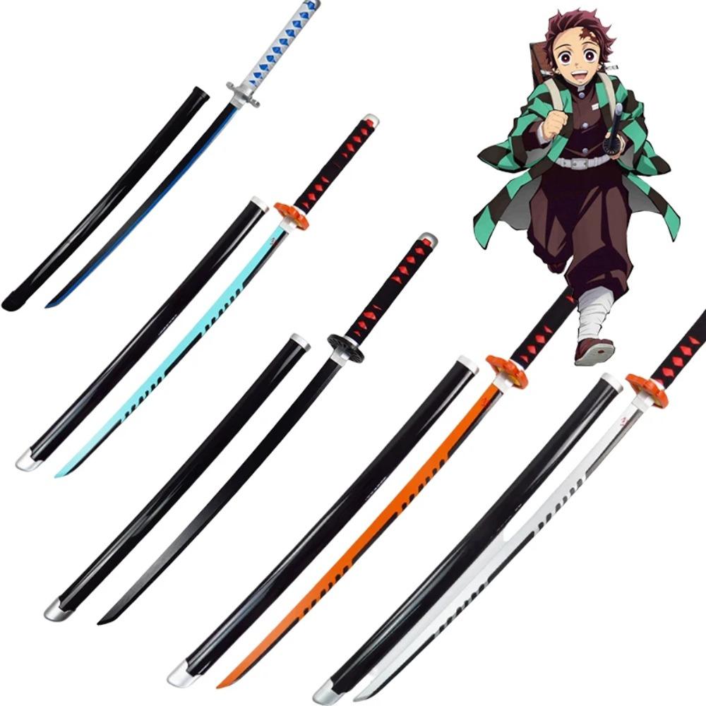 

72/104 см Катана Демонобійник Kimetsu No Yaiba Лезо Аніме Косплей Реквізит Танджіро Міцурі Реальний Розмір Японська Катана Шабля Дитяча Іграшка 72cm
