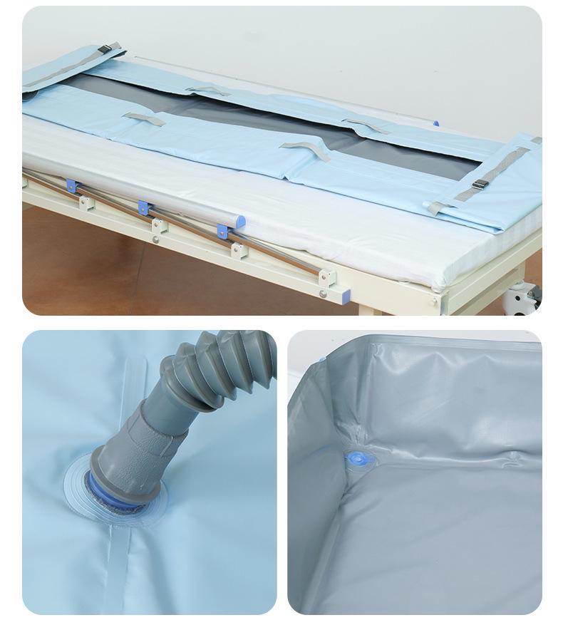 Folding Manual Crank Movable Bath Bed for Paralyzed Elderly in Nursing Homes