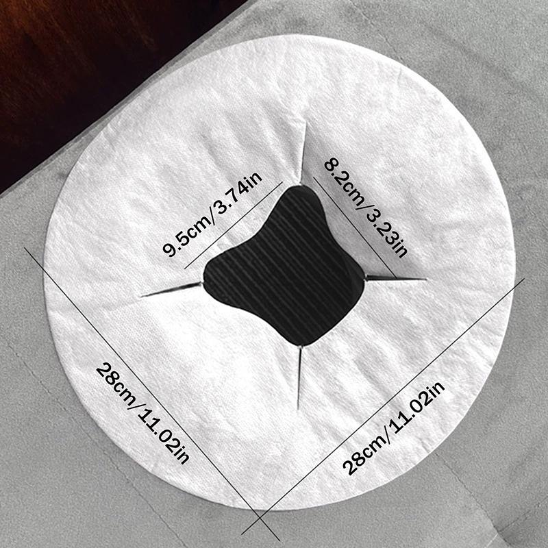 

100pcs Disposable Beauty Salon Face Towel With Hole For Face Lying Pillow Massage Bed Hole Cross Lightweight Breathable Face