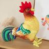 Hahn-Plüschtier, weiche Baumwolle, vollständig gefüllt, schöne Simulation, Geflügelpuppe, Plüschtiere, Begleiter, Sofakissen, Stofftier, Cartoon-Hühnerpuppe