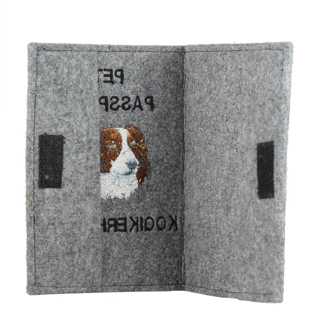 Kooikerhondje - Dog Passport Case, Document Case, Gift for the Traveller from the Art-Dog Brand