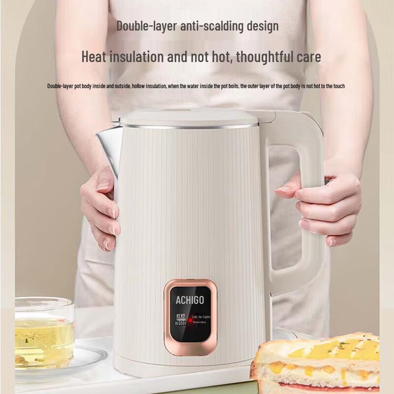 CHIGO 1.8L Double-Wall Electric Kettle