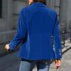 Women's Fashion Elegant Color Long Sleeve Gold Velvet Button Coat