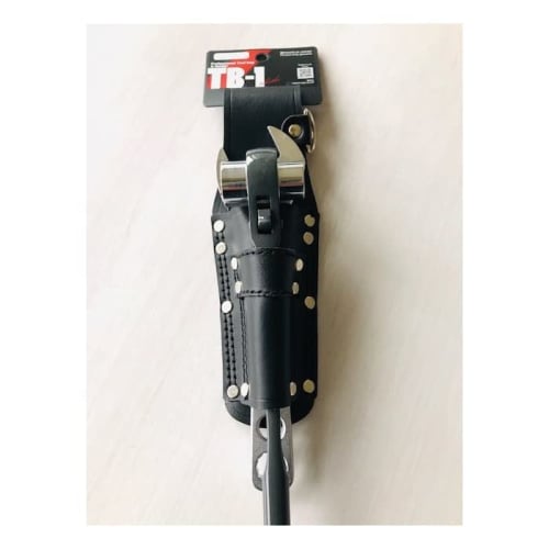 Tobiichi Black Split Leather Heavy-Duty Tool Case, Slim, Two-Tier, Made-to-Order Item, LX-20-BK