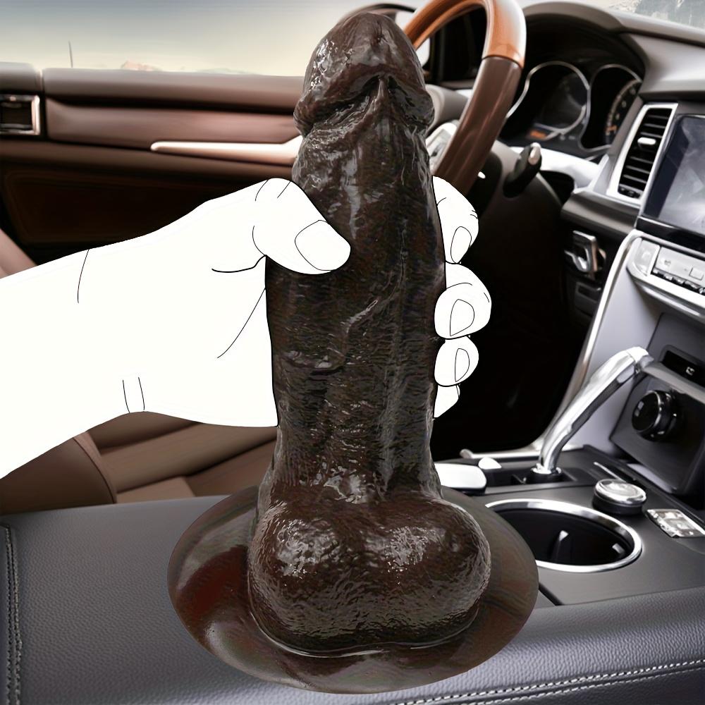 Realistic 10.63" Thick Black Dildo – Ultra-Soft Liquid Silicone, Lifelike Texture, Strong Suction Cup, Anal & G-Spot Toy for Women, Men & Couples