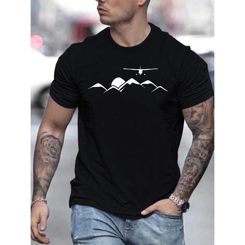 

European size Summer Men s Fashion Print Short Sleeve T-Shirt 4XL