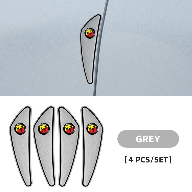 4Pcs Car Styling Door Side Edge Anti-collision Bumper Strip Sticker For Fiat Abarth 595 Abarth 500 Abarth 124 Spider Accessories