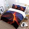 Volcanic Eruption Scenery Set Soft Skin-Friendly Bedding Set Includes 1 Duvet Cover And 2 Pillowcase Gift