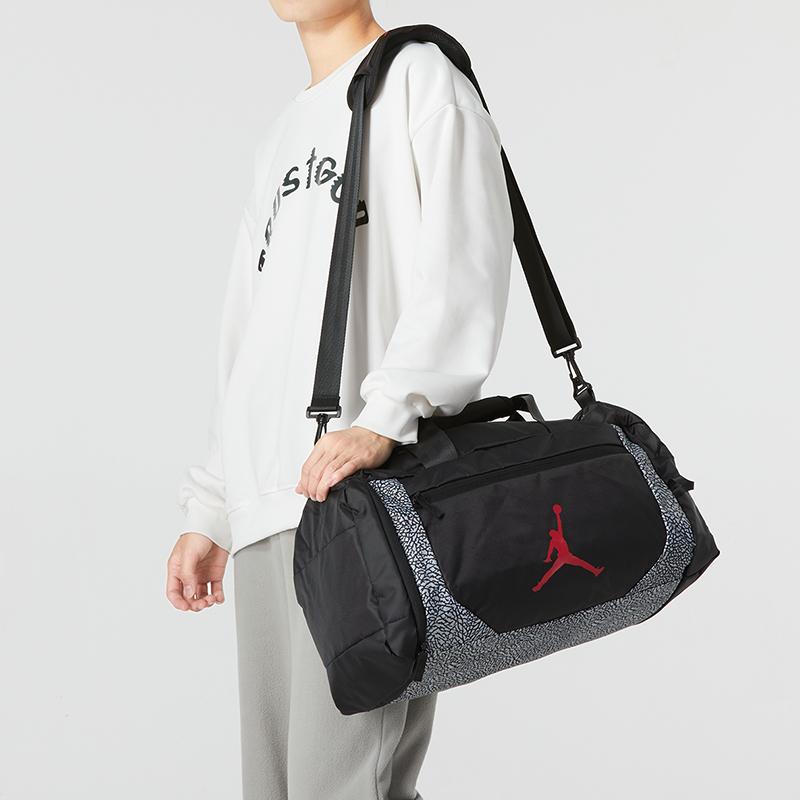 New Jordan Polyester Travel Bag, Gym Bag, Handbag Regular Unisex Black JD2233014TD-001