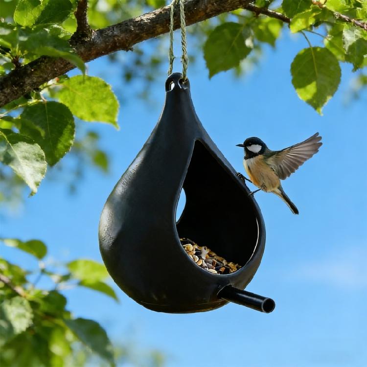 Hängender Vogelhäuschen für den Außenbereich, große Kapazität, einfaches Werkzeug zur Vogelbeobachtung und Fütterung für Garten und Hinterhof, Futterzubehör