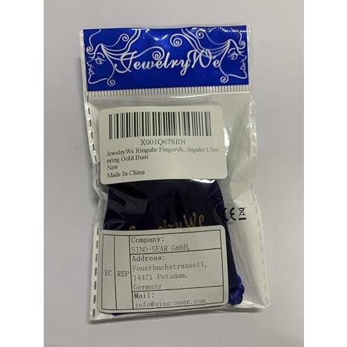 Women's Ring Watch, One Size Fits All, Waterproof, Analog Numeral Design, Cute, Simple, Gold, Fashion Accessory