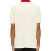 Gucci Contrast Collar Logo Printed Polo Shirt For Men Cream Men's 574086-XJA6C-9244