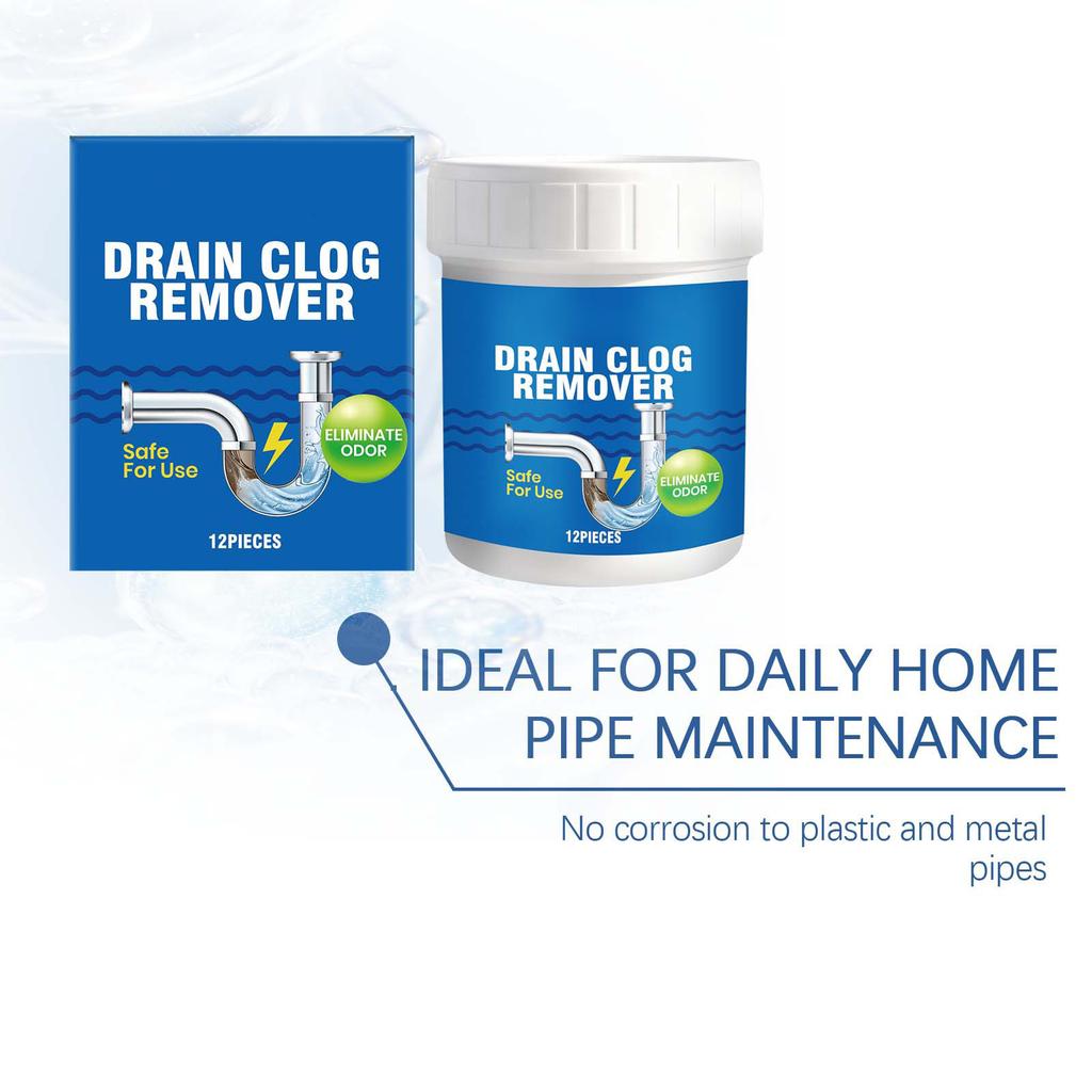 Reinigungstabletten für Heim-Badezimmerabflüsse: Diese Tabletten reinigen Haarabflüsse, entfernen Kalk und Gerüche