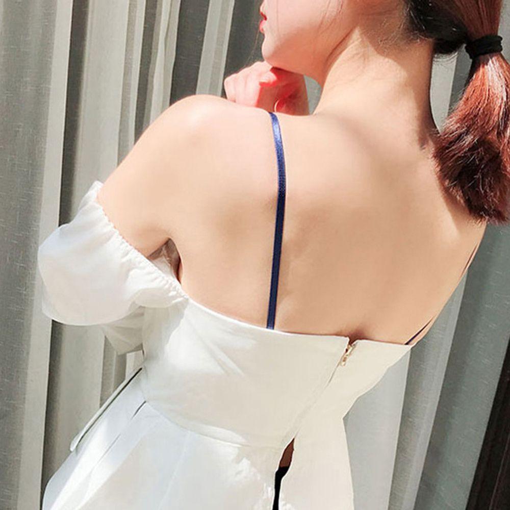 Elastic Summer Candy Color Invisible Bra Strap Bra Accessories Shoulder Strap Intimates Accessories