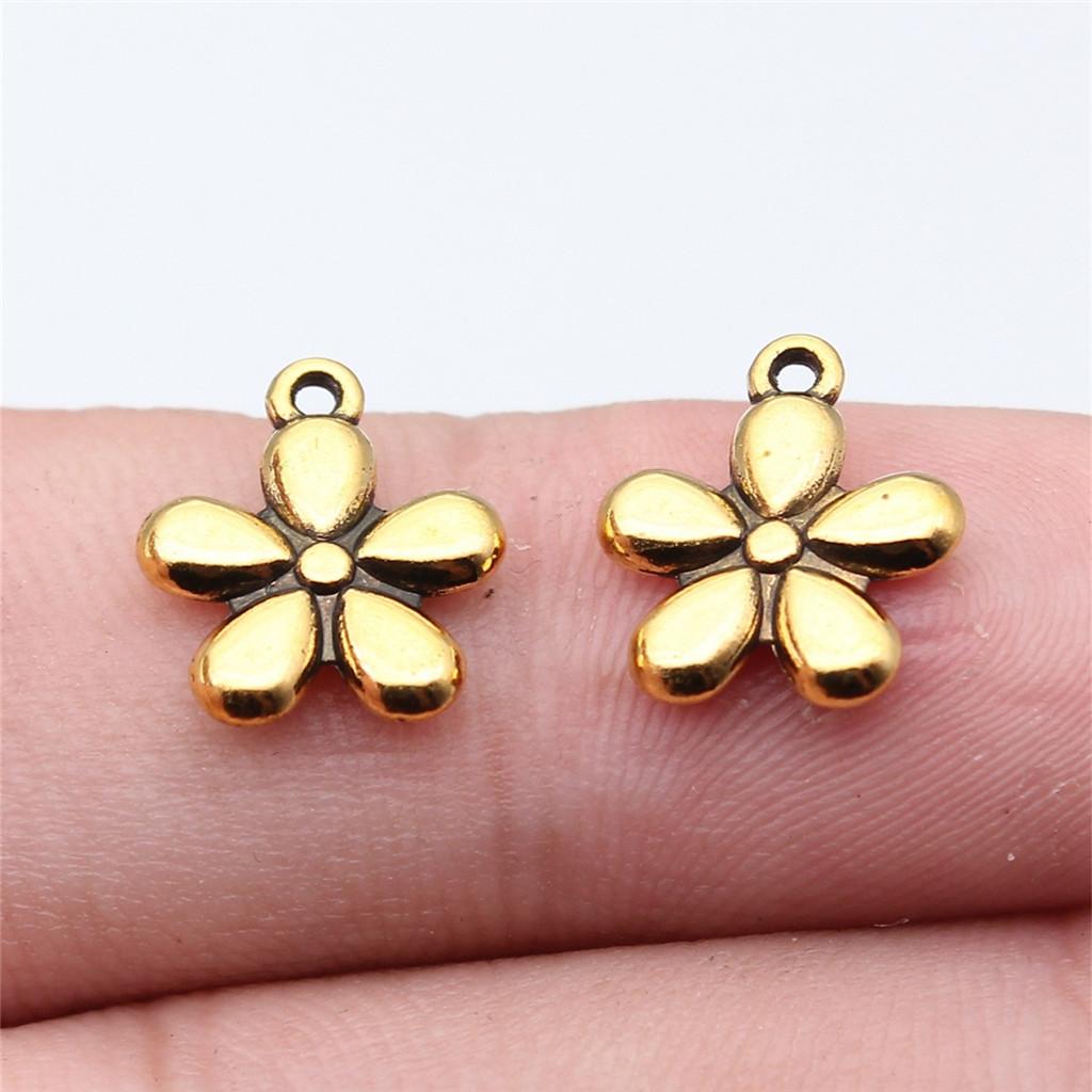Charms Small Flower Pendants Wedding Jewelry Findings QC116
