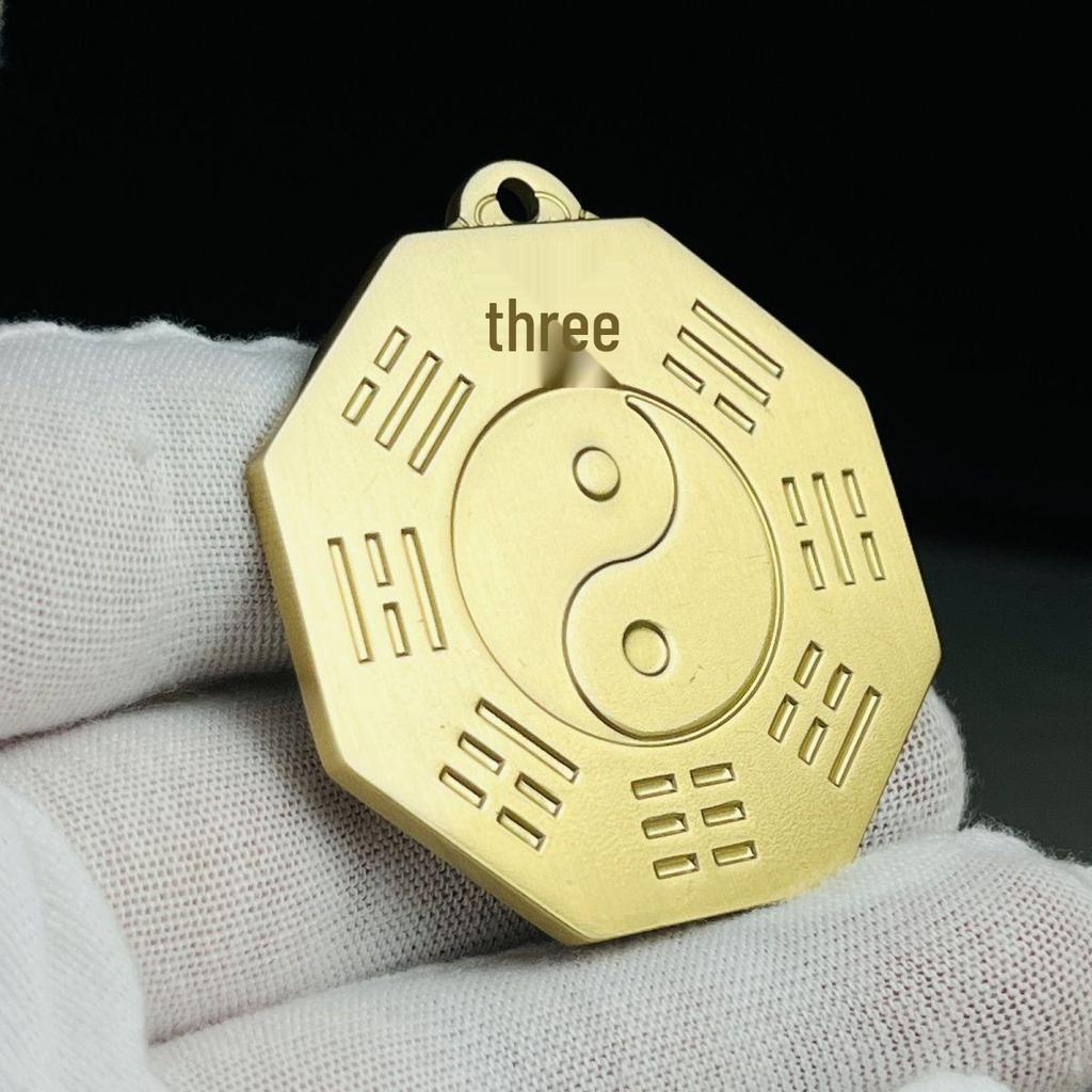 Pure Copper Tian Guan Ci Fu Bagua Mirror: Tai Chi Mountain Ghost Hanging Ornament