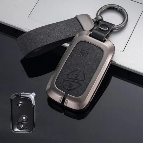 Zinc Alloy Leather Car Key Fob Case Cover Bag For Lexus CT200h ES350 IS250 RX350