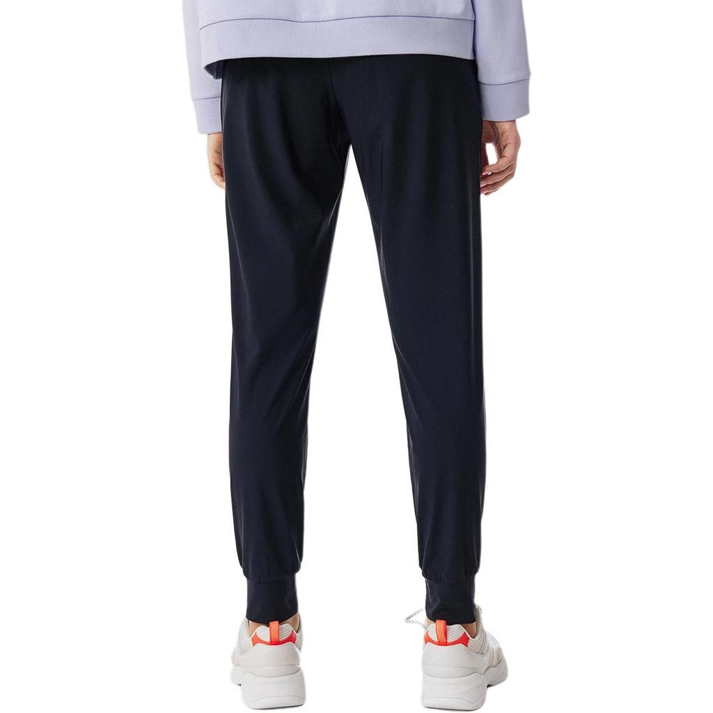 Fila Athletics Fitness Series Solid Color Comfortable Breathable Soft Knit Sports Pants Women Bottoms Navy-Blue A11W031604F-NV