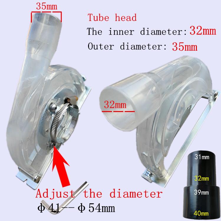 5-Inch Dust Cover for 100/110 Angle Grinder - Dust-Free Cutting and Stone Grooving
